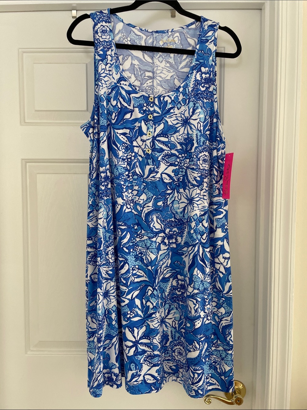 NWT XL Lilly Pulitzer Lela Henley tank dress